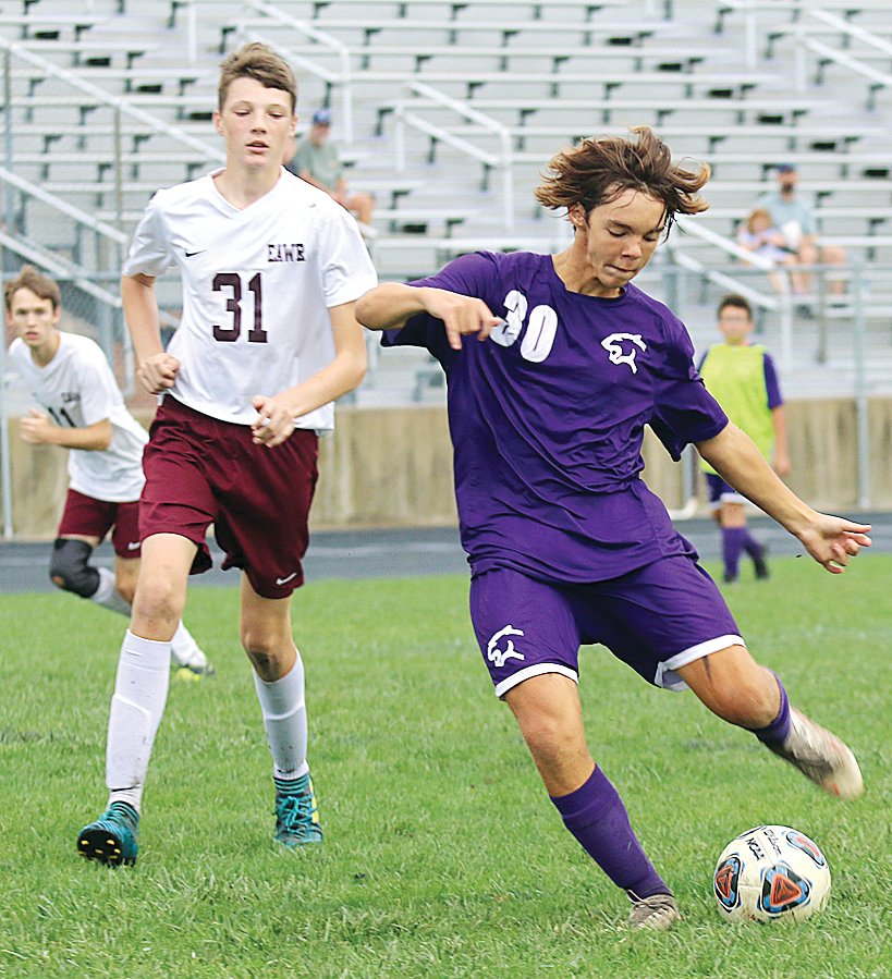 Litchfield sophomore Drake Gasperson scored half of his team’s goals in a pair of 8-0 wins over Vandalia and East Alton-Wood River on Oct. 6 and 7 as the Purple Panthers doubled their win total going into the postseason.